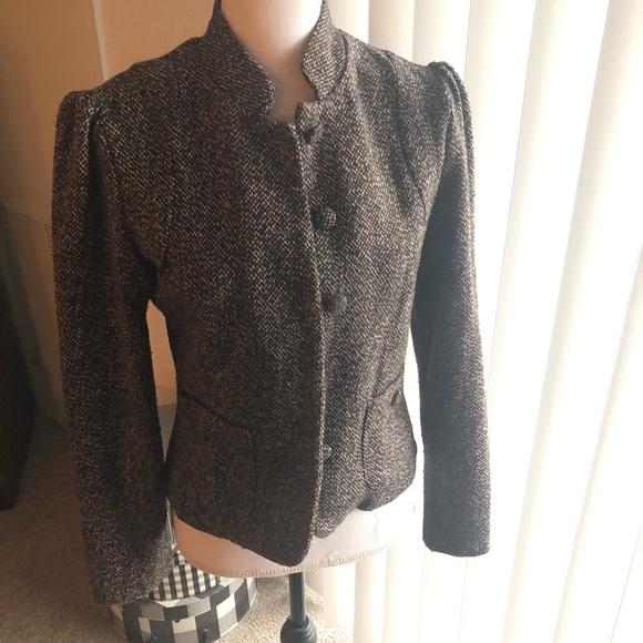 Tweed Military Jacket (missing one button) - Picture 2 of 8